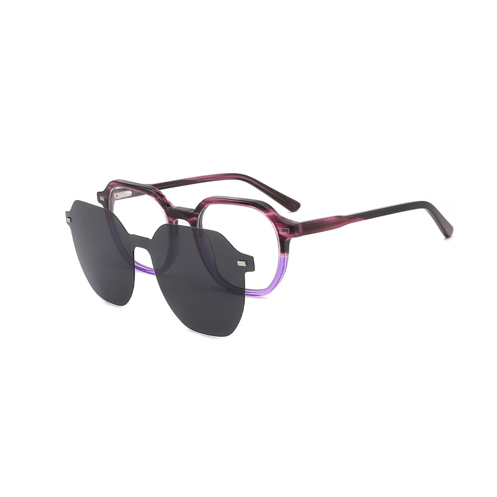 Gd Brand Same Design Lamination Acetate Clip on Sunglass with Tac Polarized Wholesale Sunglasses Frame Hinge Frames