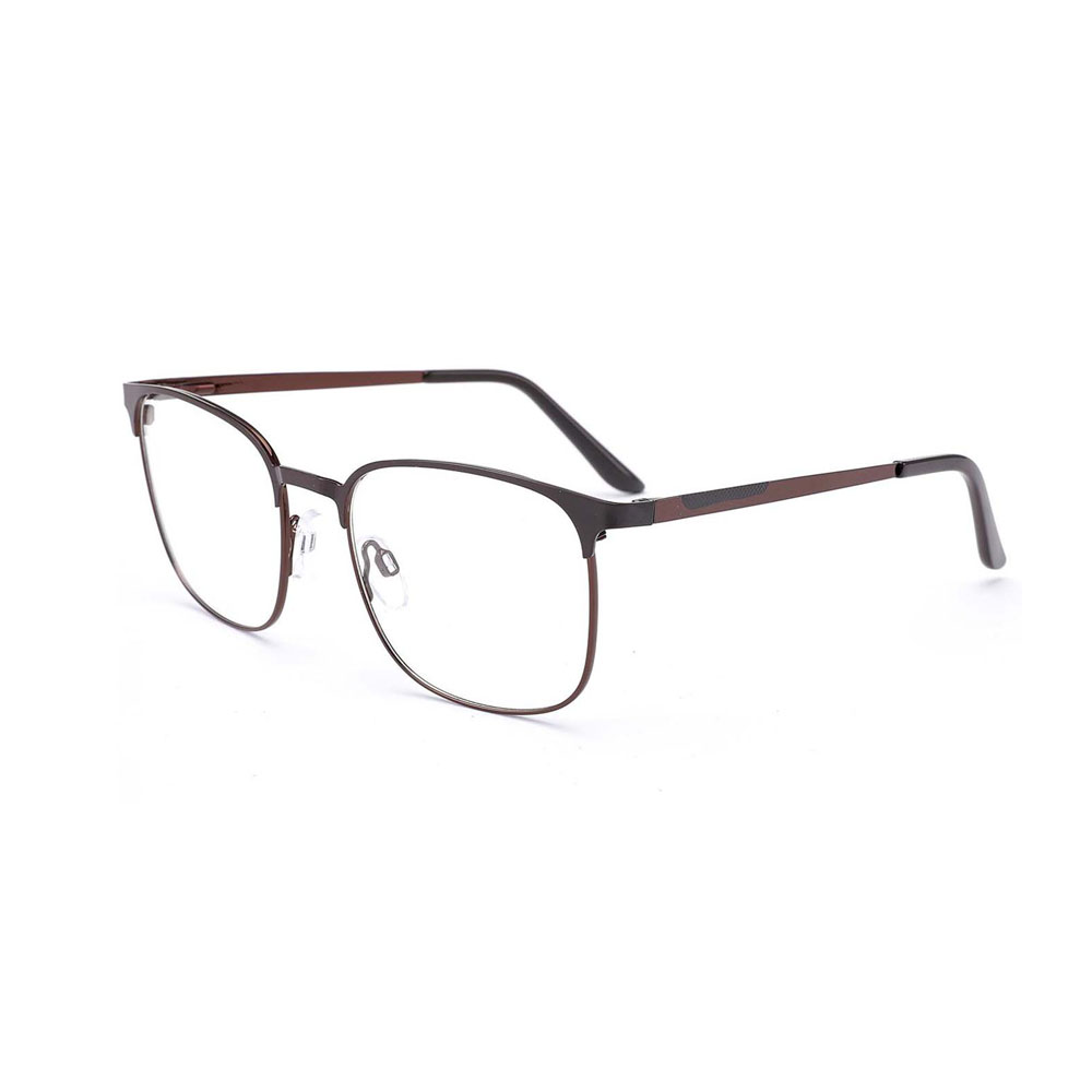 Gd Cheap Can Printing Logo Double Color Men Metal Optical Frames Eyewear Wholesale Factory Good Quality Metal Eyewear Glasses