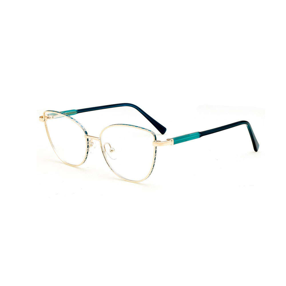 Gd Retro Cat Eye Double Color Women Metal Optical Frames for Glasses Photochromic Glasses Eyeglasses Frames Lenses Eyewear