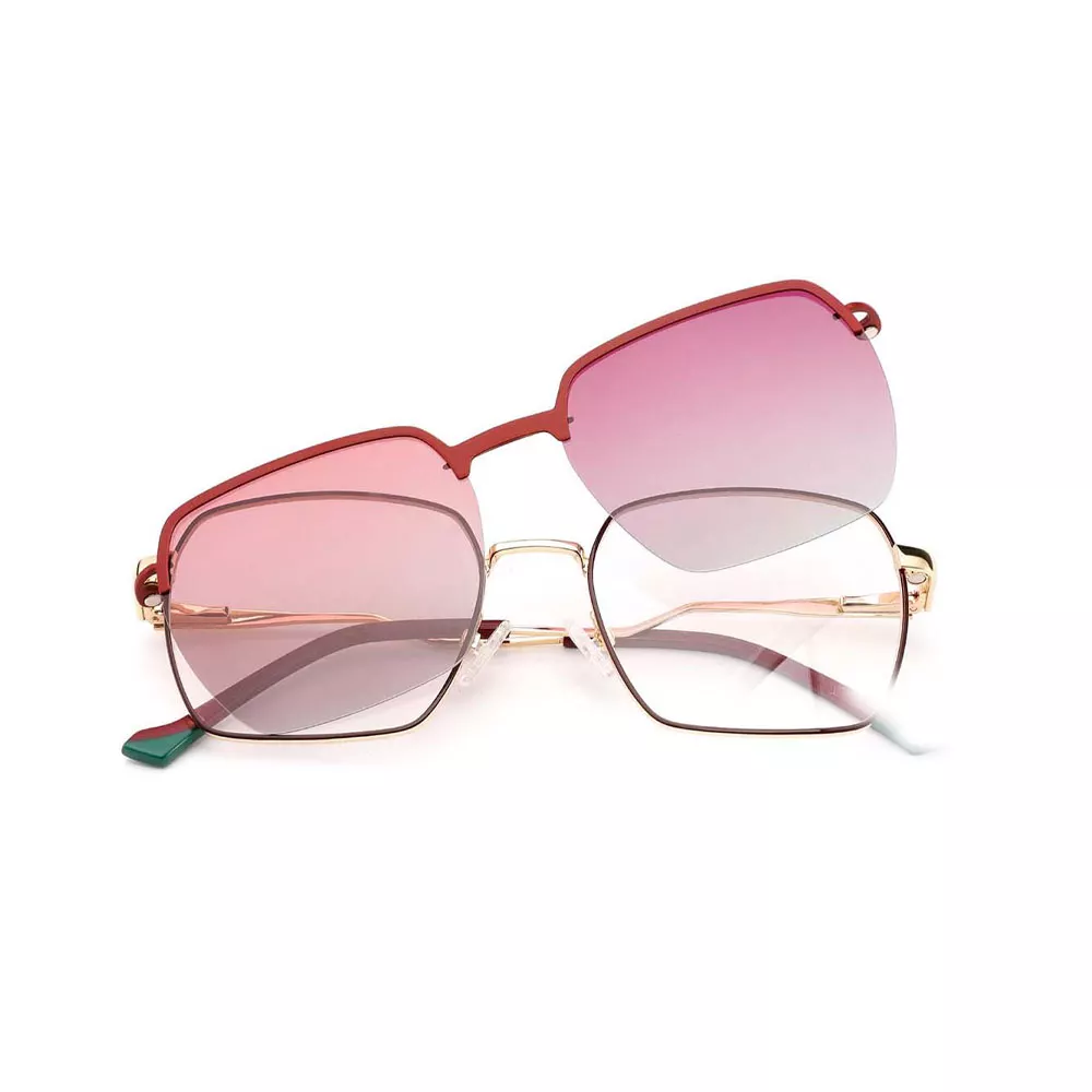 GD Hot Sales High Quality Metal Clip On Sunglasses New Fashion Styles Optical Frame for Unisex Eyewear