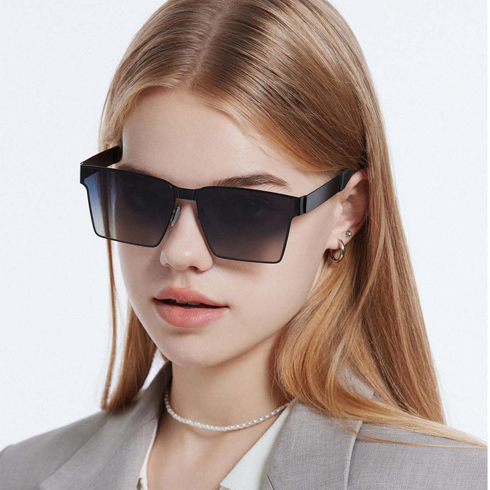 GD Square Nylon Lenses Polarized Metal  Sunglasses lentes de sol Fashion Outdoors Summer Sun glasses