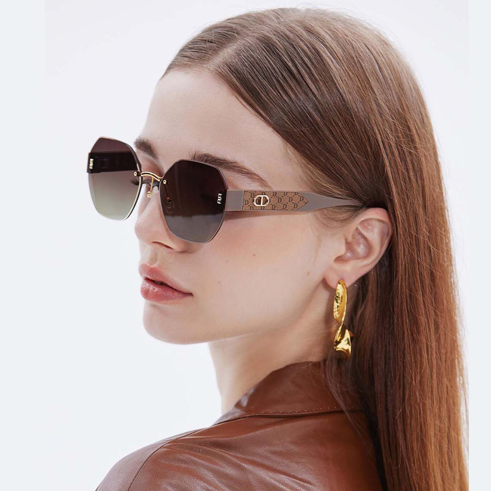 GD Europe Popular Style Rimelss Women Metal Sunglasses New Style Fashion Sun Glasses Eyeglasses Hinge Frames Summer Eyewear