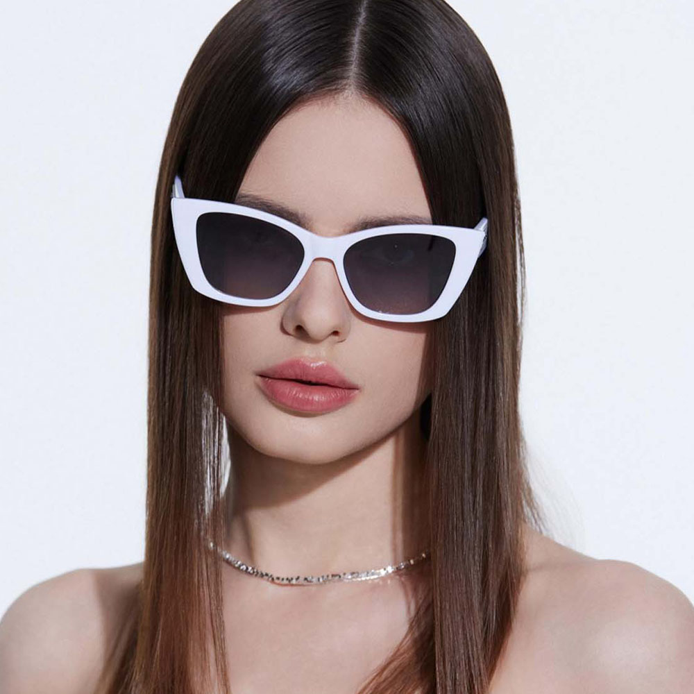 GD Plastic Polarized Ins Popular Sunglasses Custom Fashion Sunglass Unisex Tac Polarized Lenses Gray Clear PC Frame Sunglasses