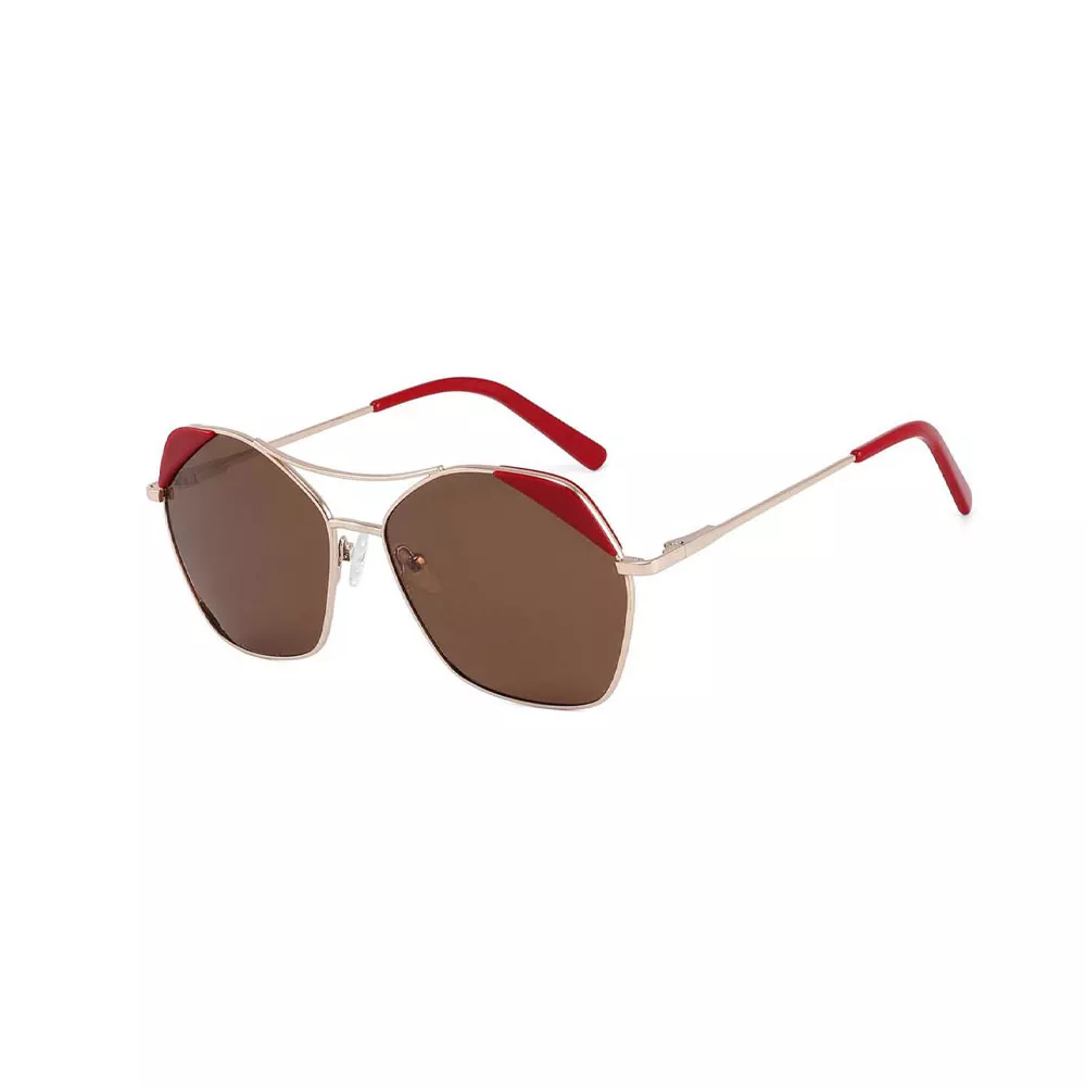 Gd Fashion Ladies Cat Eye Face Shaping Metal Sunglasses Lenses Shades High Quality Silver Metal Sunglasses