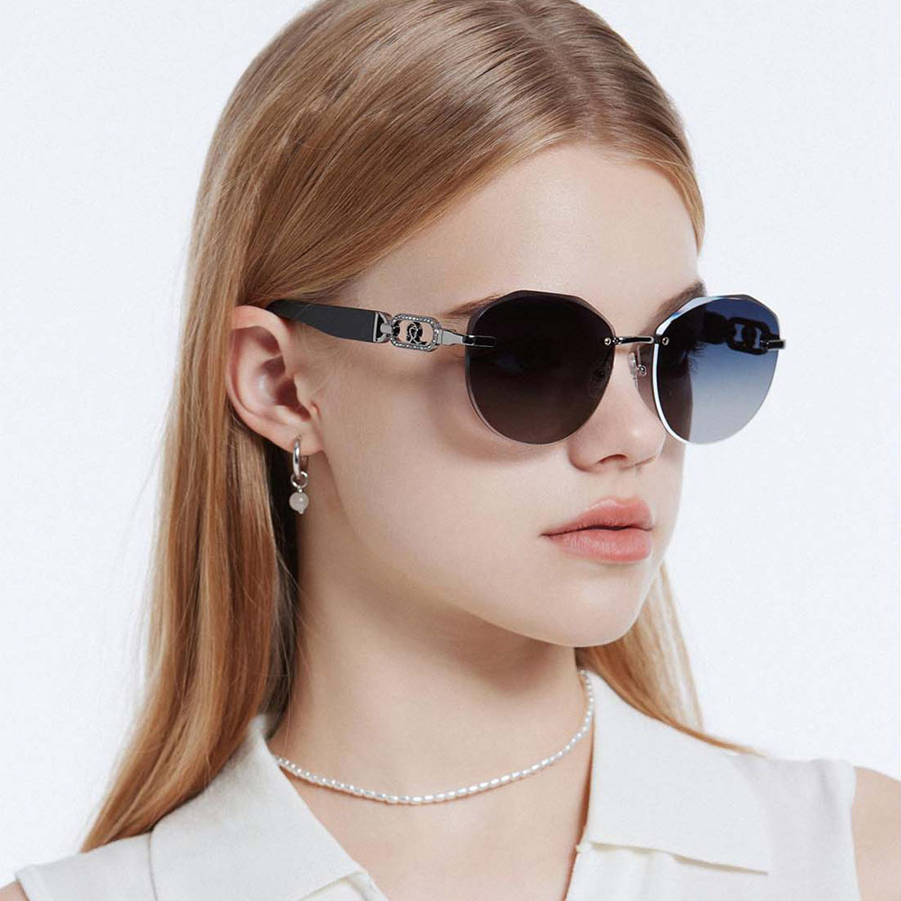 GD Popular Italy Design Rimless Sunglasses In Stock Sunglass luxury sunglass Customer Logo Eyewear