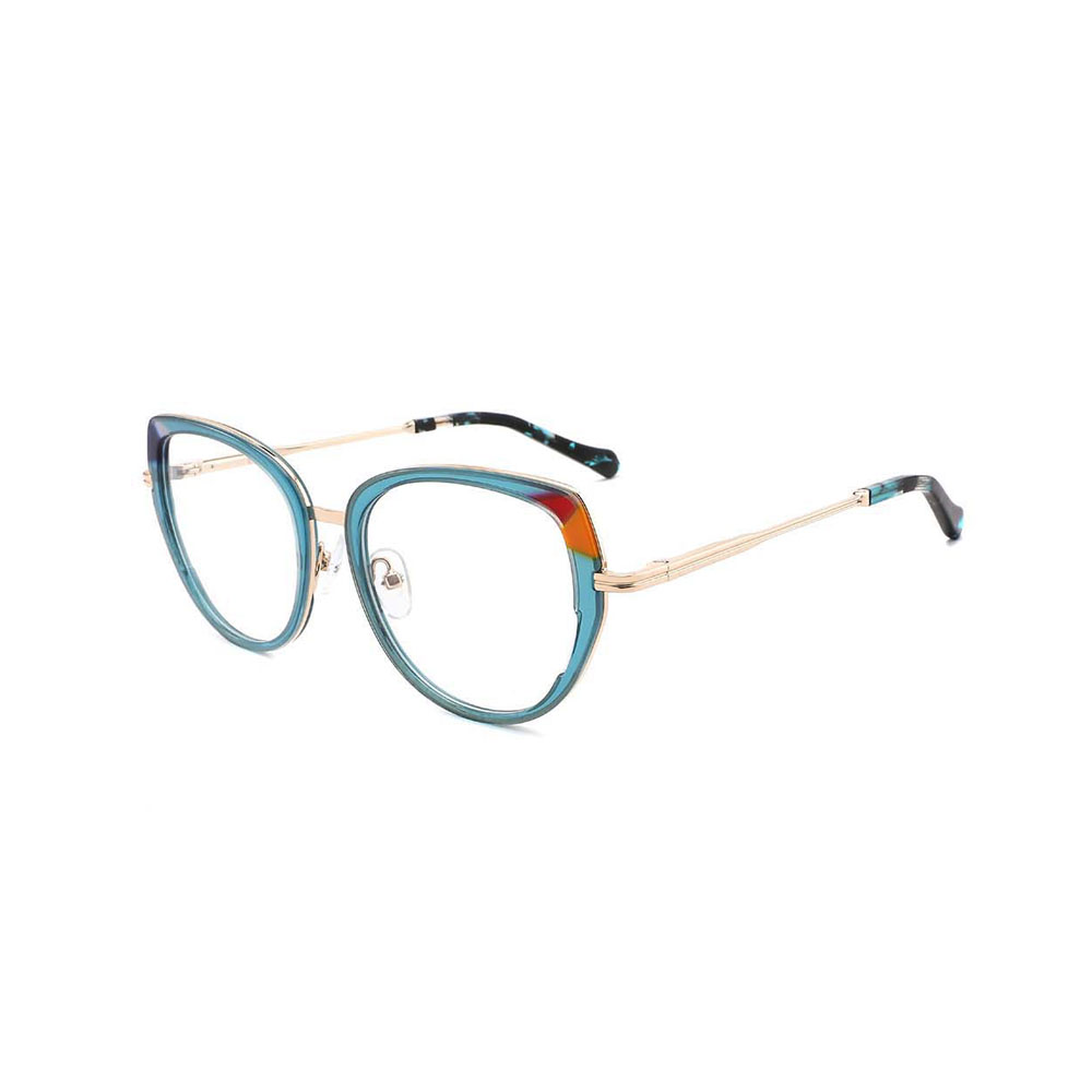 Gd High Quality Acetate+ Metal Beautiful Design Glasses Frame Hot Sale Optical Eyeglasses Frames  Colorful Italiy Eyewear Optical
