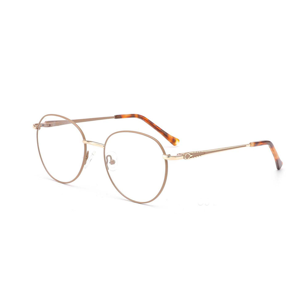Gd New Arrival Good Quality Round Women Metal Eyewear for Male and  Metal with Acetate Optical Frames Hinge Frames