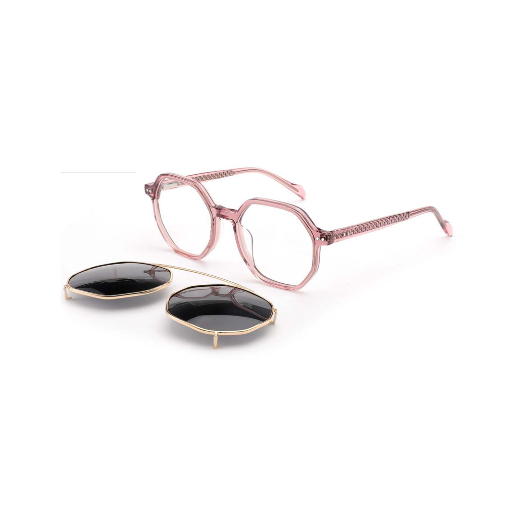 Gd Premium Quality  Acetate Clip on Sunglasses with Good Quality Optical Frames Hinge Frames