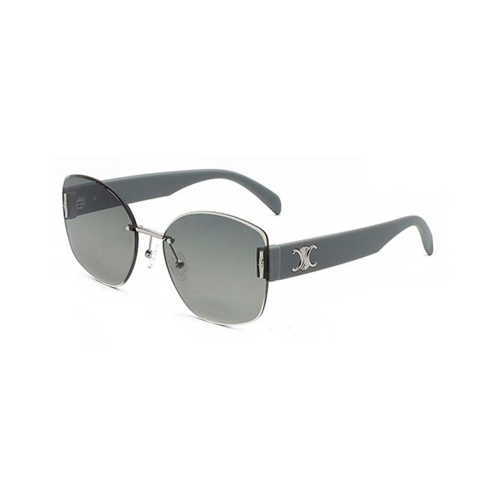 GD Fashion Custom Logo  Brand Design Oversized Women Rimless Sunglasses Sun Glasses UV400 Shades Eyewear Rimless Polarized Sunglasses