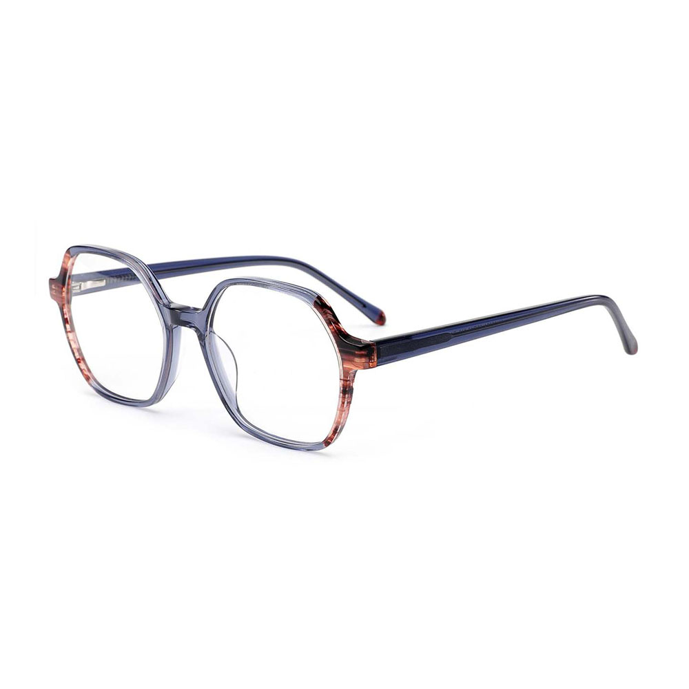 Gd Popular Italy Design Custom Logo Lamination Acetate Eyeglasses Women Optical Frames Glasses Colorful wholesale eyeglass frame