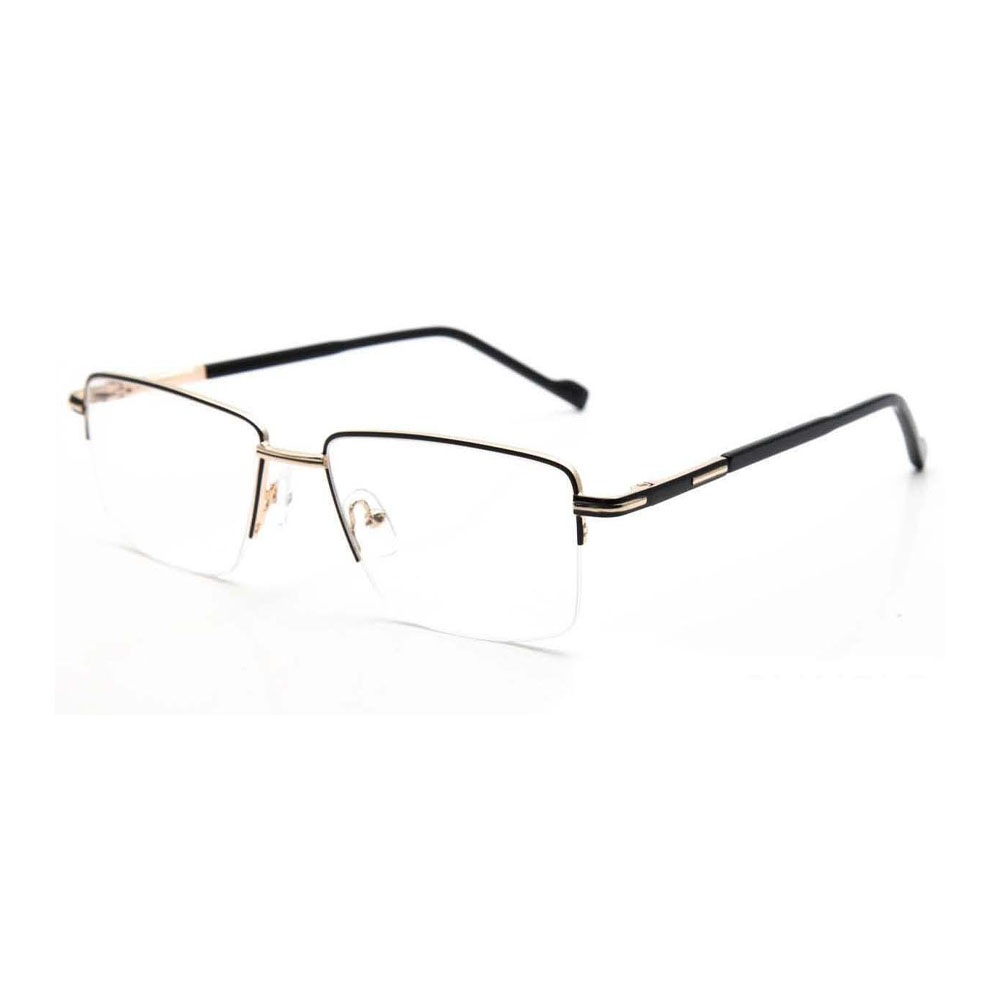 Gd New Arrival Factory Sale Men Half Rim Metal Eyewear for Male Metal Optical Frames Hinge Frames Eyeglasses Frames Glasses-Frames