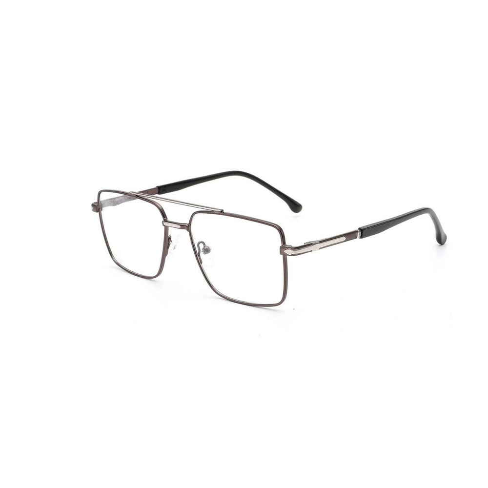 Gd New Style Double Bridge Rectangular Frame Metal  for Men Optical Frames