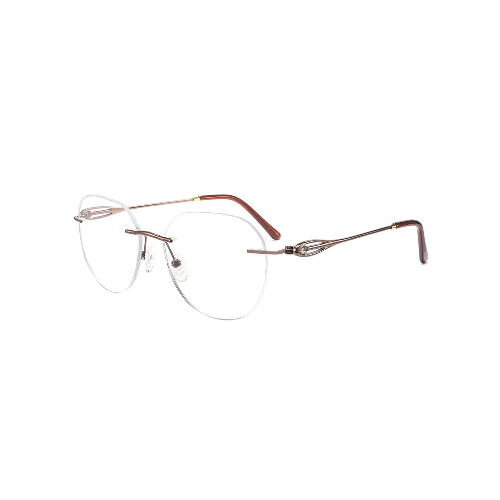 Gd 2024 Designer Rimless Fashionable Women Metal Frame