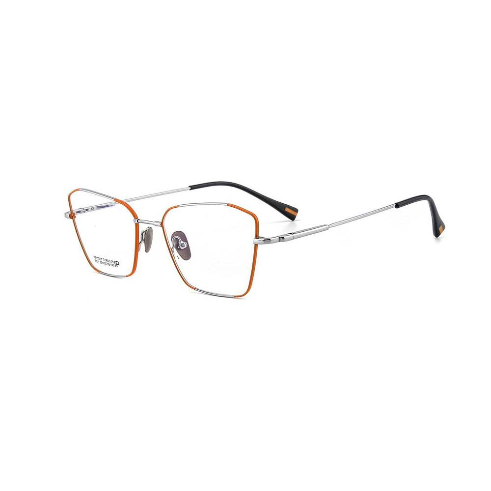 Gd Fashion Metro Style Square Shape Memories Metal Optical Frame