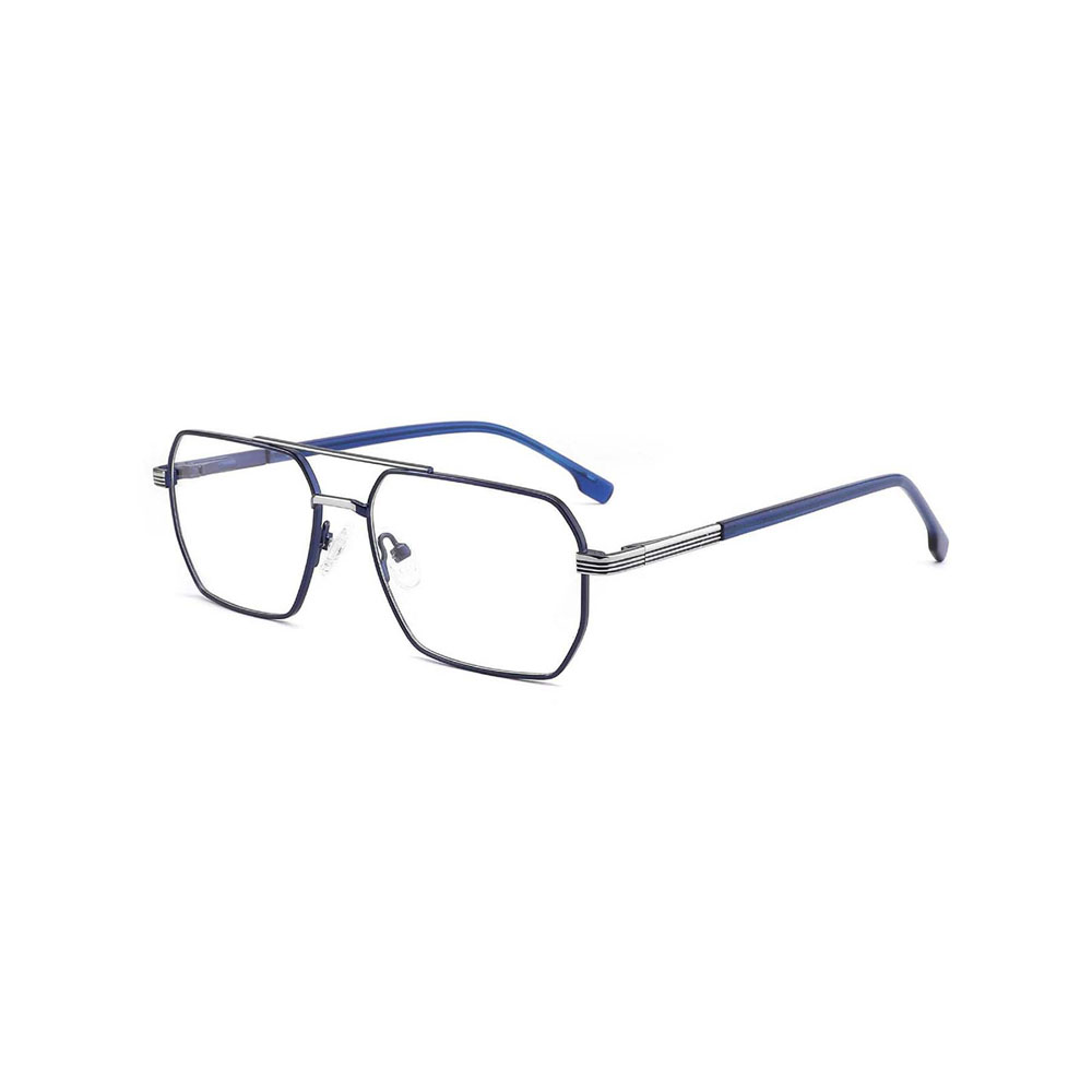 Gd 2024 Metal Unisex Oversized Double Bridge Unique Eyeglass Frames Optical Frames