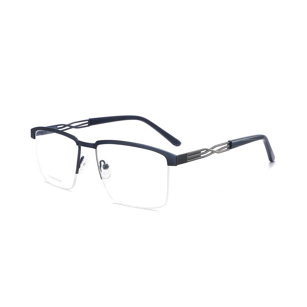 Gd Wholesale Style for Men Unique Temple Square Metal Frame Trendy Optical Frames