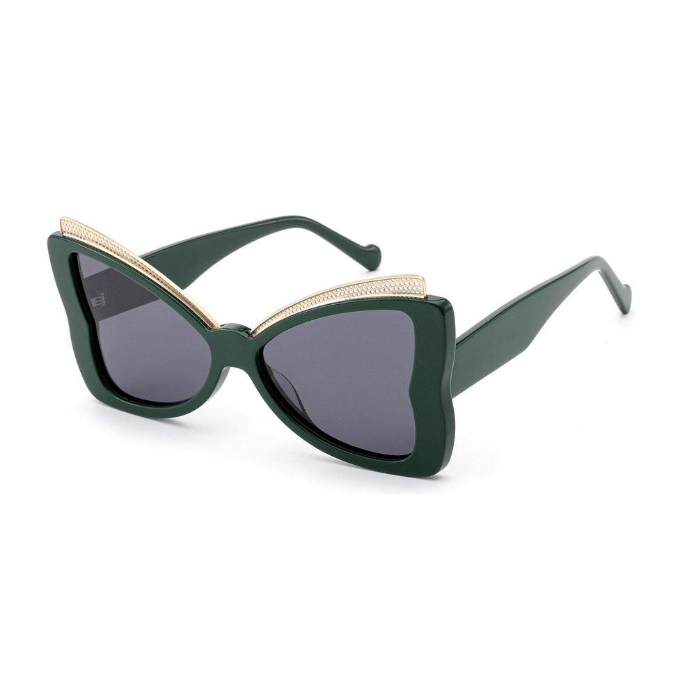 Gd New Butterfly Shape Frame Unisex Acetate Sunglasses