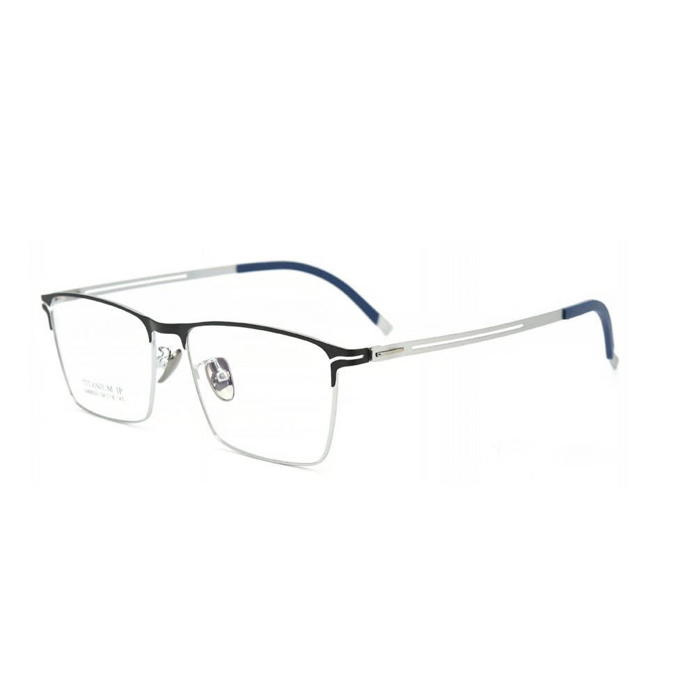 Gd Business Style Half Rim Ultralight with Titanium Temples Optical Frame