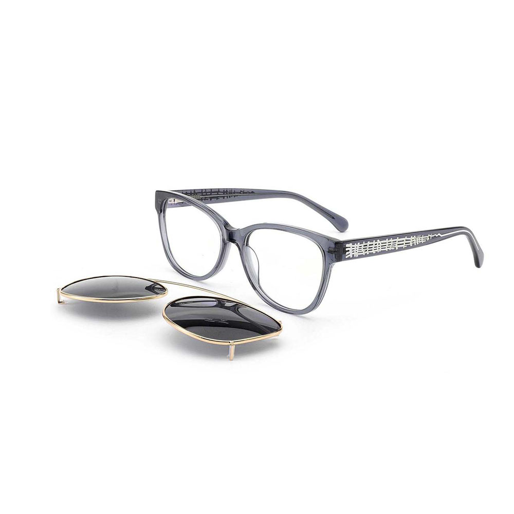 Gd Newest High Quality Retro Round Shape Clip on Sunglasses