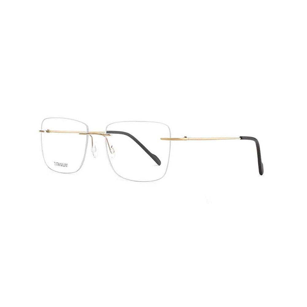 Gd Fashionable Style Design Square Rimless Titanium Popular Optical Frames