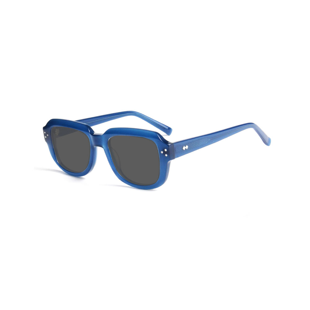 Gd Rivet Decoration Square Acetate Sunglasses for Men and Women