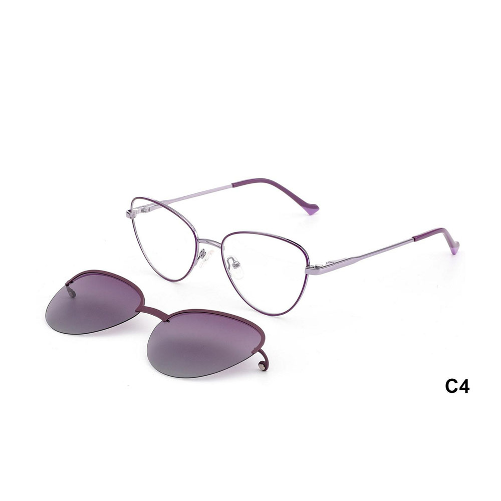 Gd clip on Retro Cat Eye Shape Magnet Polarized Sunglasses for Men and Women