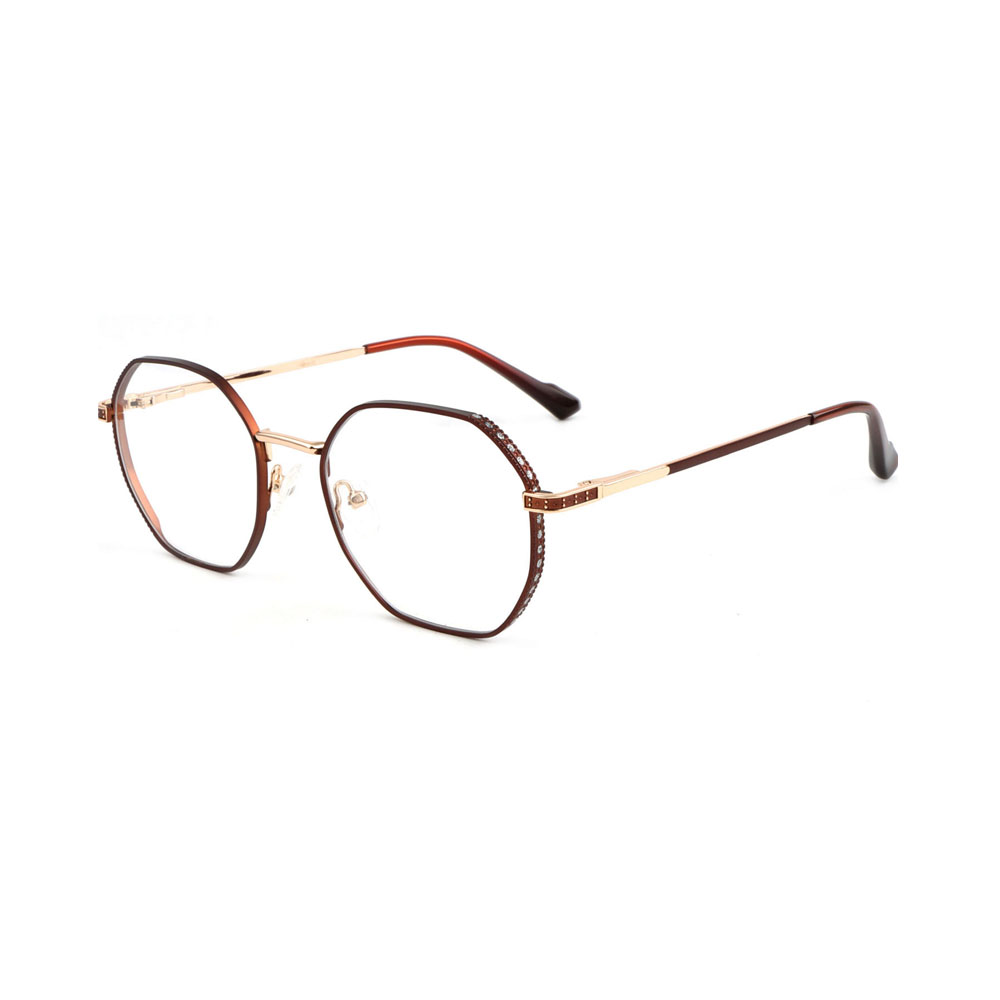 Gd Fashionable Irregular Metal Durable Unisex Eyeglasses Optical Frames