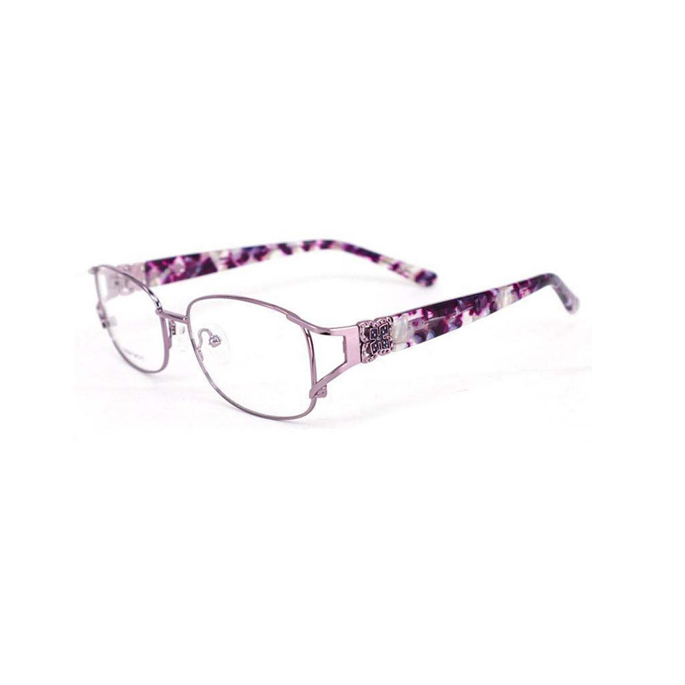 Gd Updated Unique Temple Design Optical Glasses Eyewear Frame Round Eyeglasses Frames Metal Frame