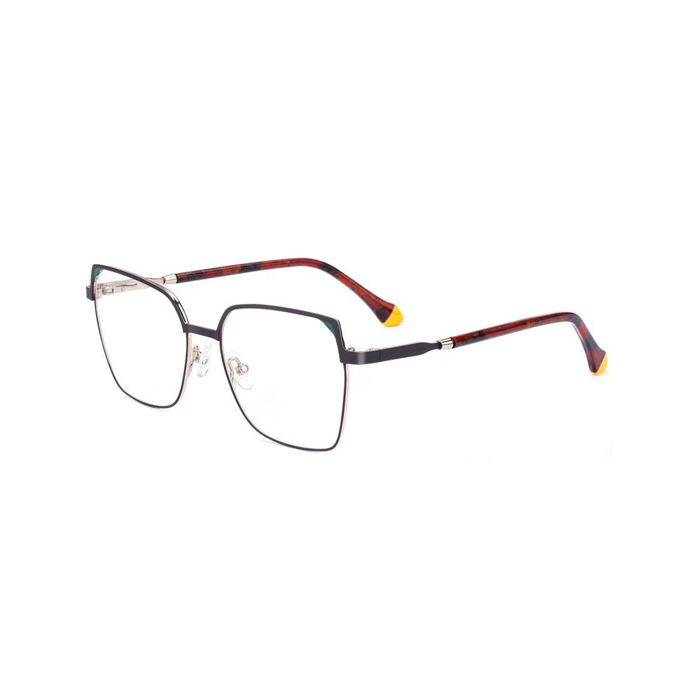 Gd Designer Style Fashionable Vintage Big Frame Full-Rim Metal Optical Frame