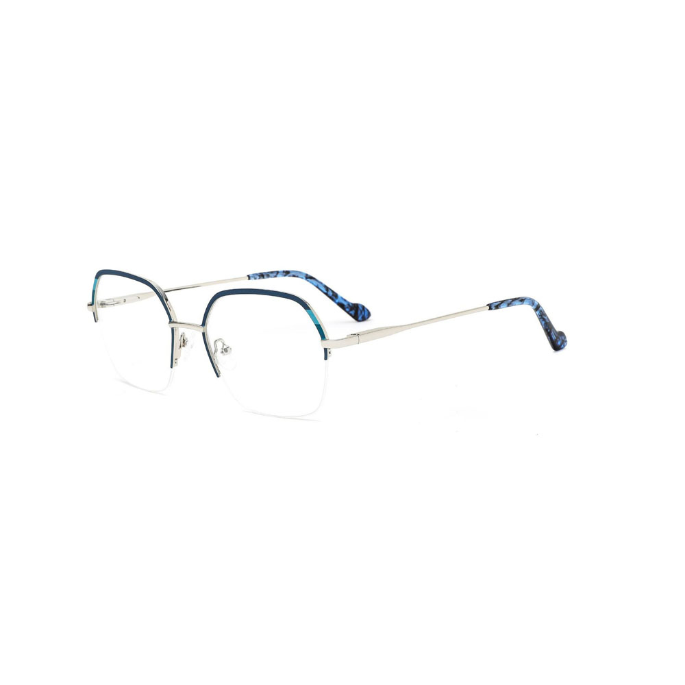 Gd Fashionable Irregular Metal Durable Unisex Eyeglasses Optical Frames