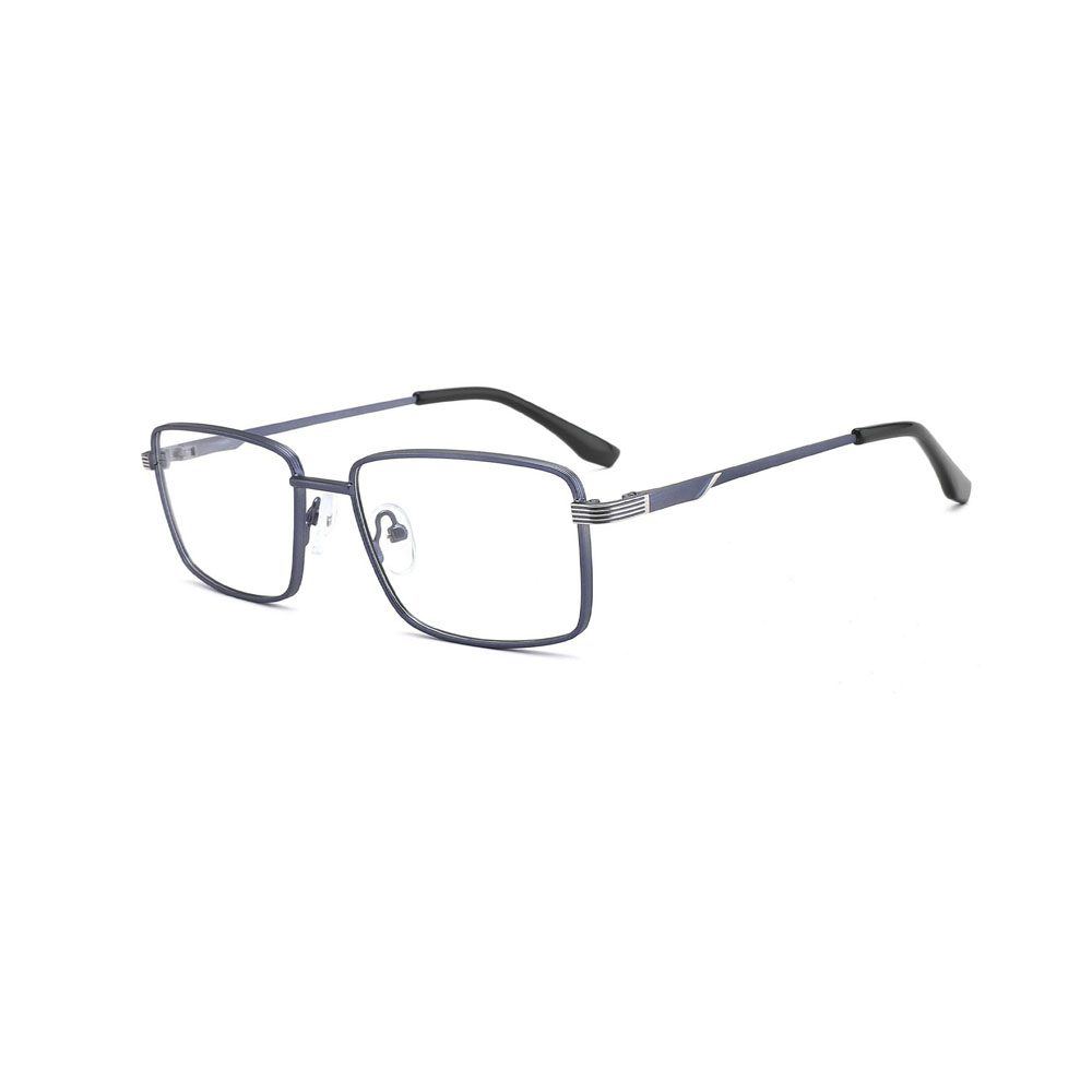 Gd Fashion Black Men Optical Frame Rectangular Eyeglasses Frames Metal Frame