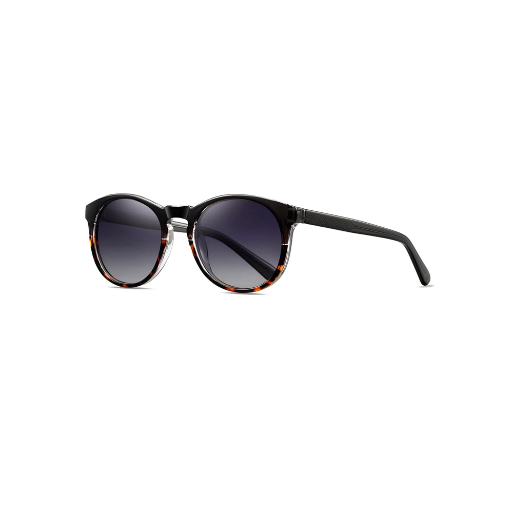 Gd Retro Round Acetate+Tr Sunglasses Outdoor Anti-Ultraviolet Sunglasses