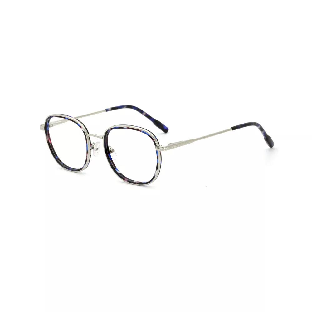 Gd Classic and Casual Round Shape Metal Stock Unisex Optical Frames