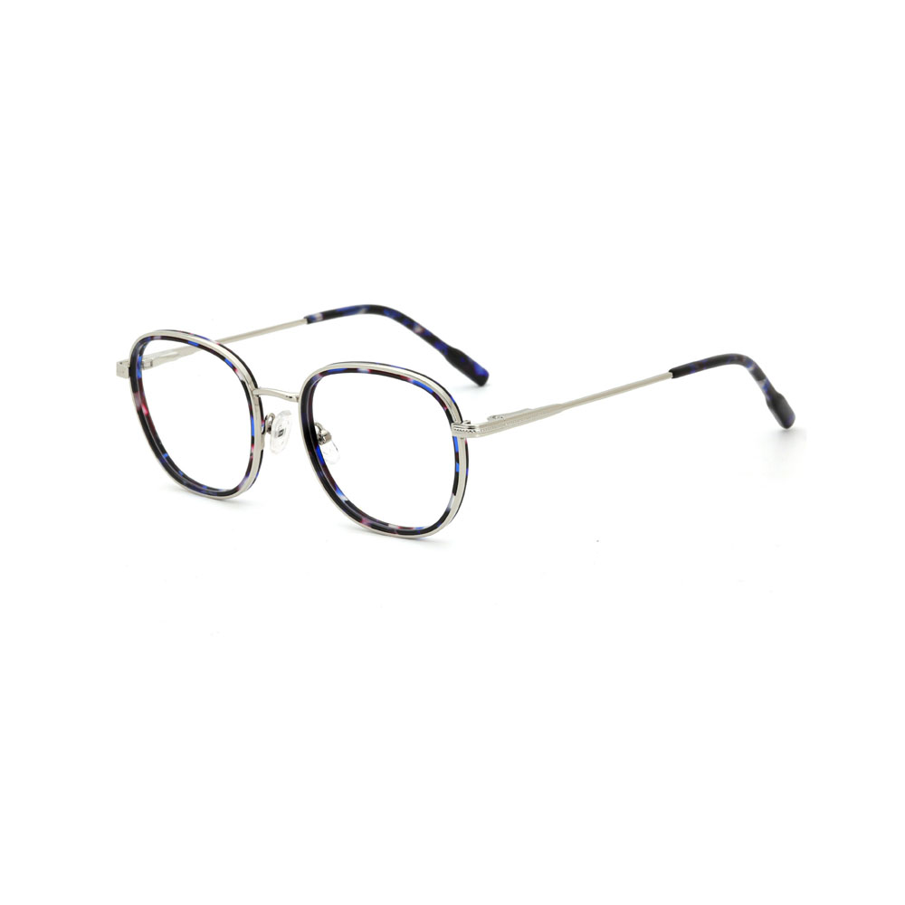 Gd Classic and Casual Round Shape Metal Stock Unisex Optical Frames