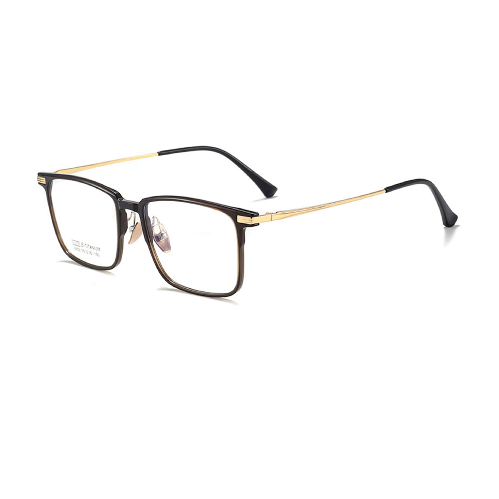 Gd Retro Eyeglasses Basis Square Frame Hot Sale β -Titanium Optical Frame