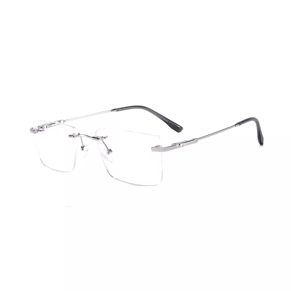 Gd Memory Rimless Metal Optical Eyeglasses Frames Light Weight Frames