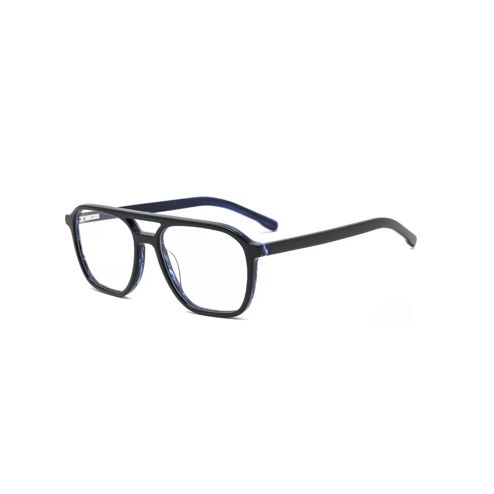 Gd Popular Products Black Classic Double Bridge Acetate Optical Frame