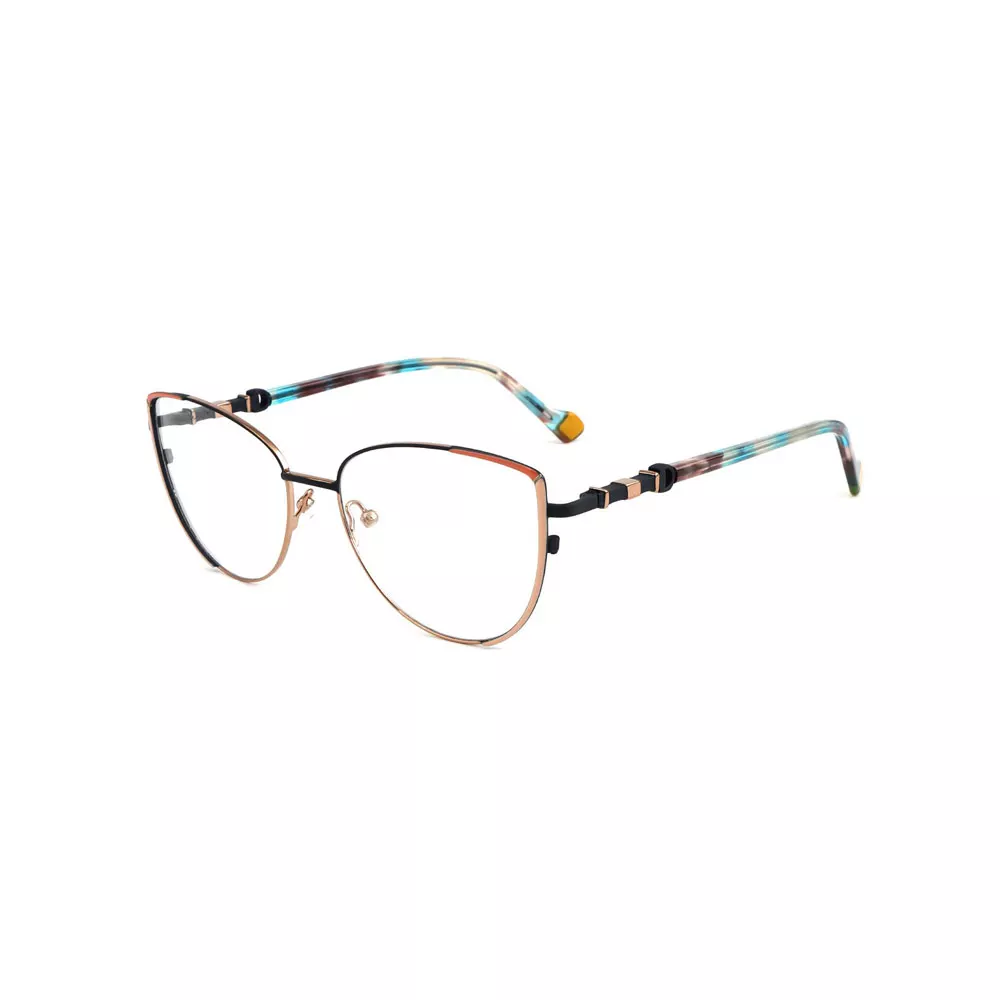 Gd Beautiful Popular Women Cat Eye Metal Optical Frame