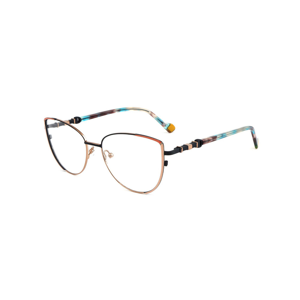 Gd Beautiful Popular Women Cat Eye Metal Optical Frame