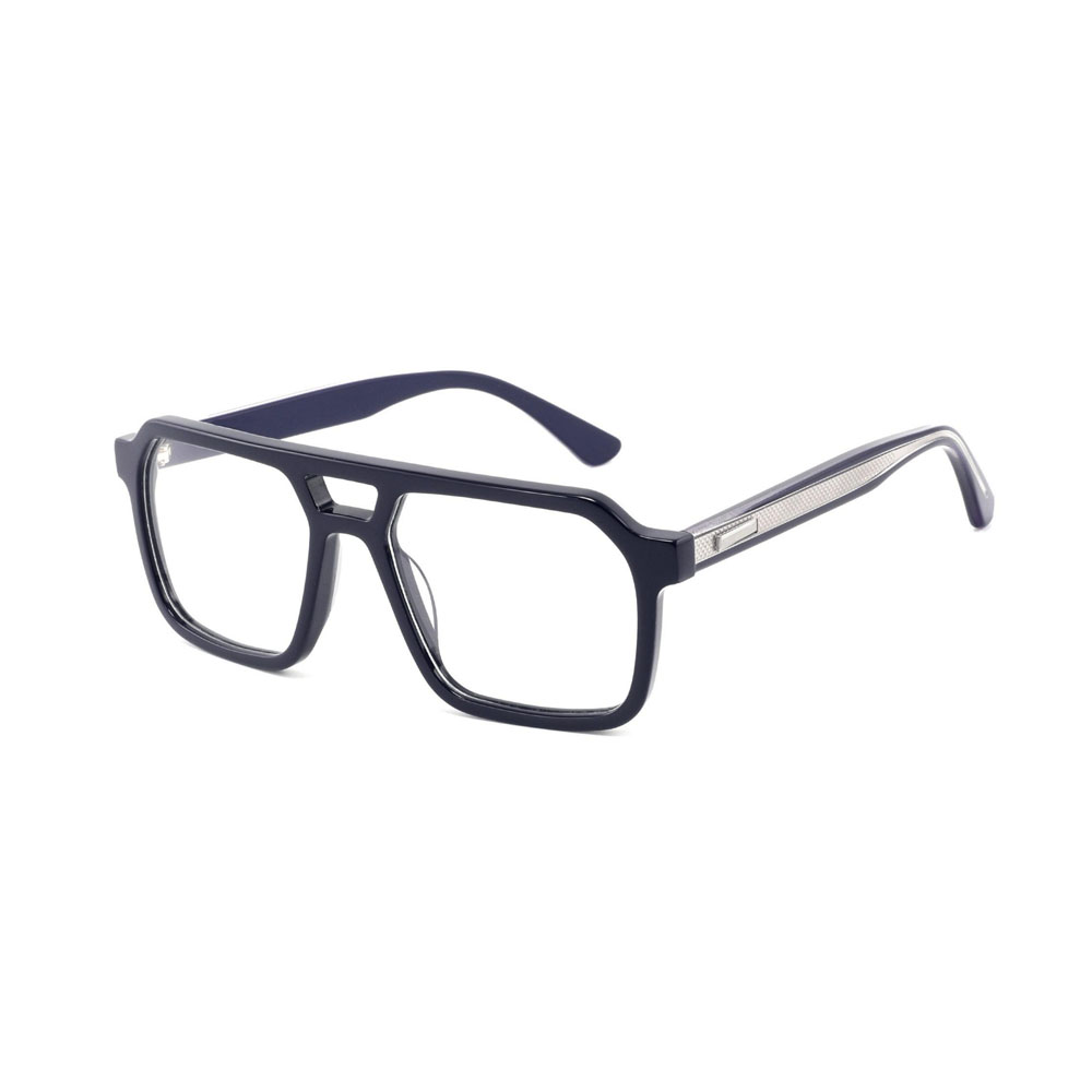 Gd 2025 Fashion Black Classic Double Bridge Acetate Optical Frame