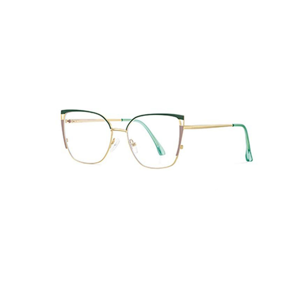 Gd Fashion Women Blue Light Cat Eye Metal Optical Glasses