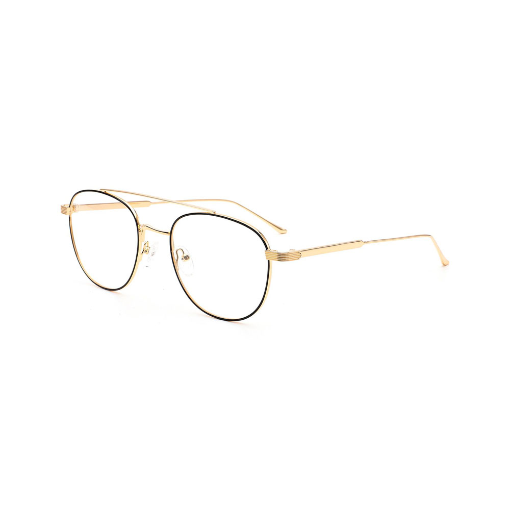 Gd Delicate Double Bridge Premium Metal Unisex Optical Glasses