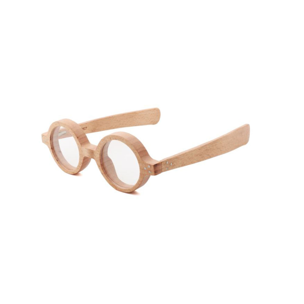 Gd Beautiful Small Frame Round Bamboo Wooden Unisex Optical Eyewear