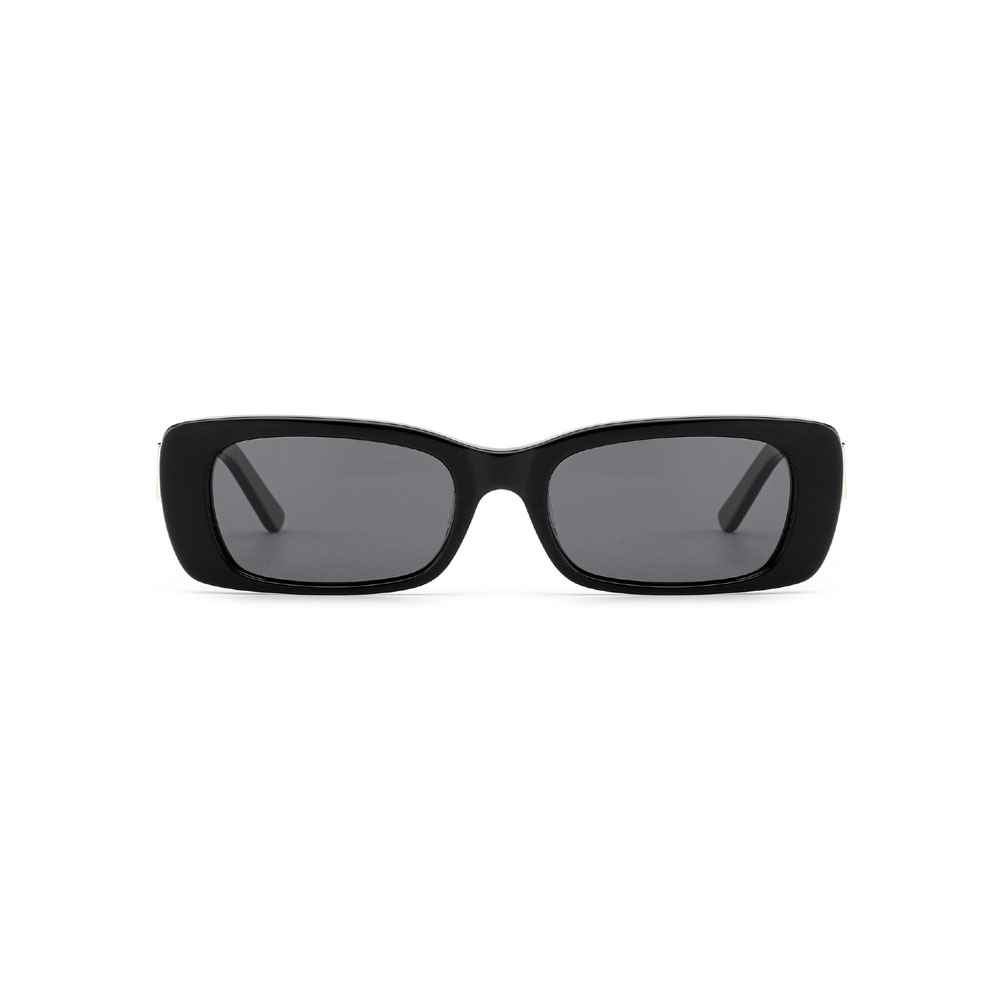 Gd Fashion Rectangle Metal Decorated Temple Trend Acetate Women Sunglasses