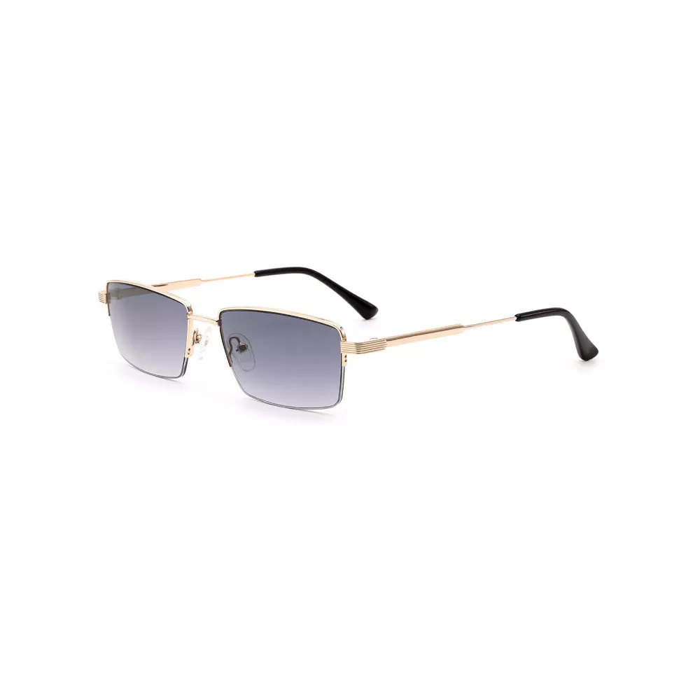 Gd Factory Wholesale Classic Rectangle Artisanal Men Metal Sunglasses