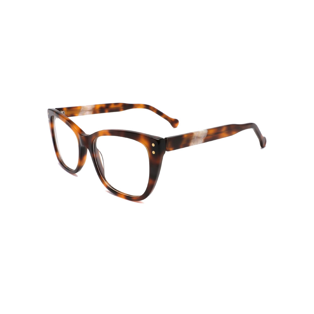 Gd Good Quality Cat Eye Acetate With Lamination Temple Unisex Optical Frame
