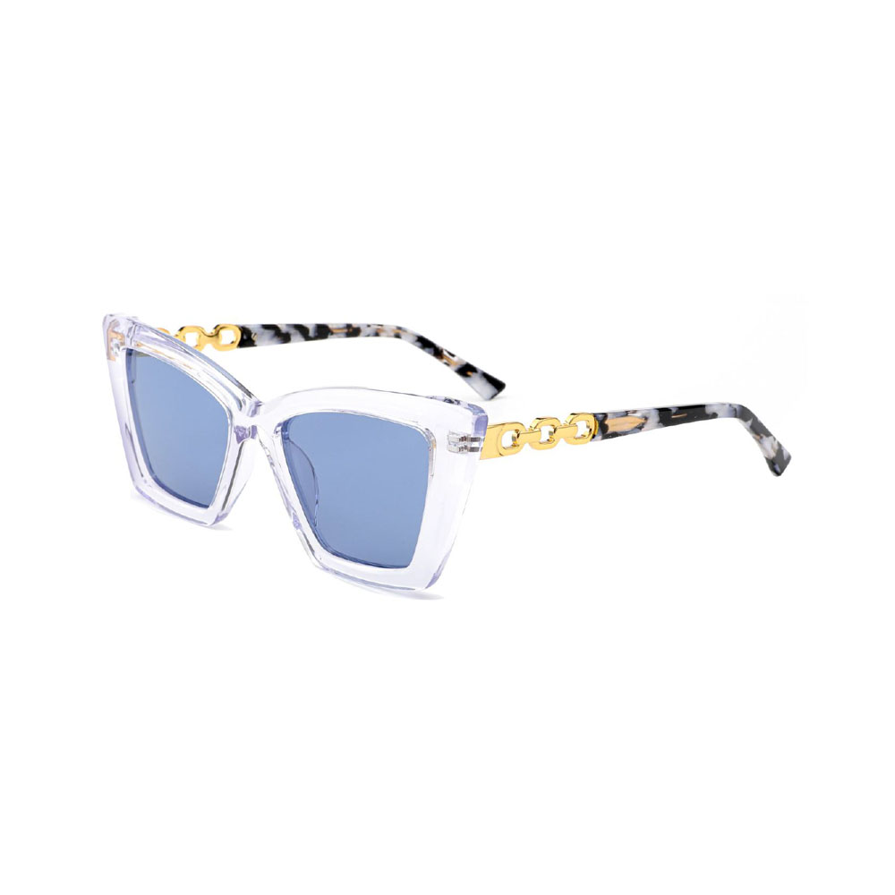 Gd Hot Sale Butterfly Shape Metal Decorated Temple Acetate Women Sunglasses