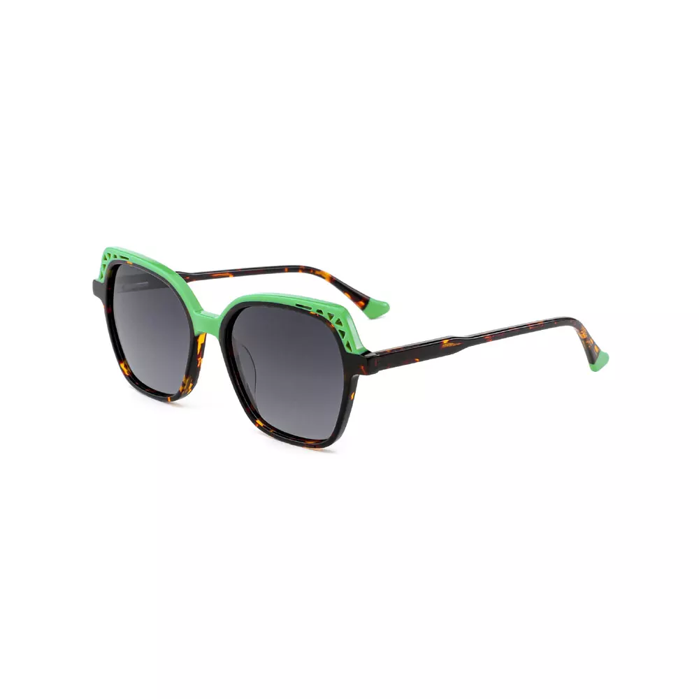 Gd Recommend Design Cat Eye Hollow-out Acetate Unisex Sunglasses