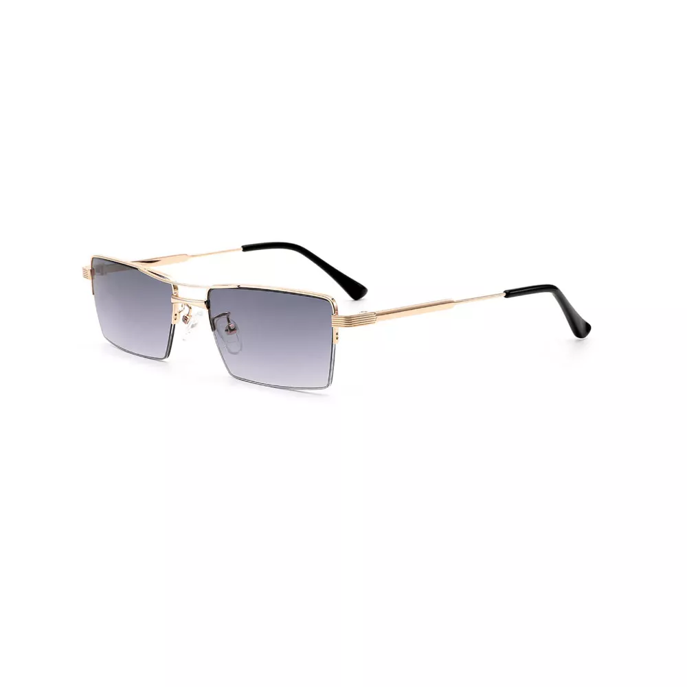 Gd Newest Model Rectangle Elegant Men Metal High Quality Sunglasses