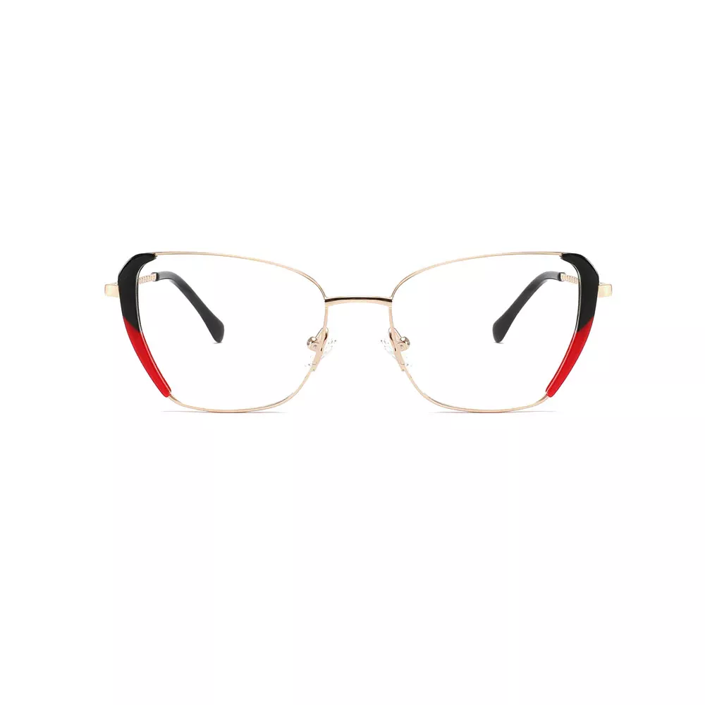 Gd Fashionable Acetate Frames Metal Eyeglasses Customer Eyewear Glasses